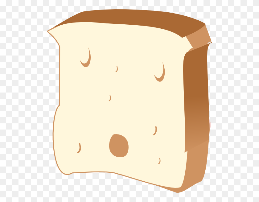 534x595 Slice Of Bread Clip Art - Slice Of Bread Clipart