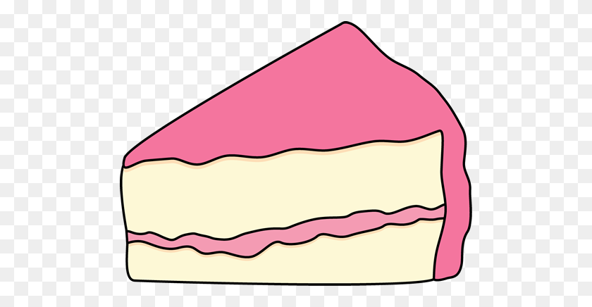 500x376 Slice Of Cake Clipart - Birthday Cake Clipart PNG