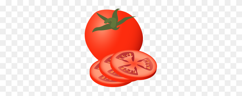 251x275 Rebanada De Tomate Clipart Imágenes Prediseñadas - Rodajas De Manzana Clipart