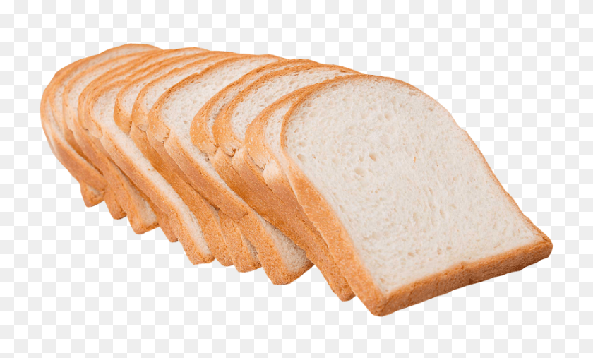 850x488 Sliced White Bread Png - Slice Of Bread PNG