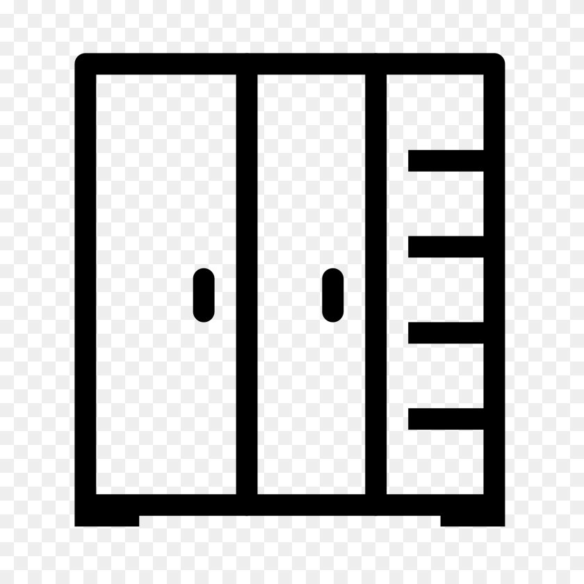 1600x1600 Значок Шкаф Раздвижной Двери - Вертикальные Линии Png