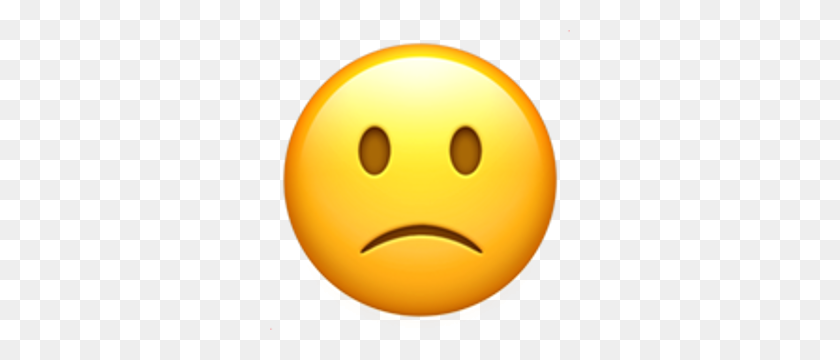 300x300 Slightly Frowning Face Emojis !!! Emoji, Smiley, Face - Basketball Emoji PNG