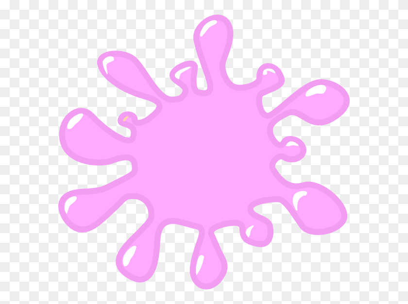600x566 Slime Black Clipart - Pink Pig Clipart
