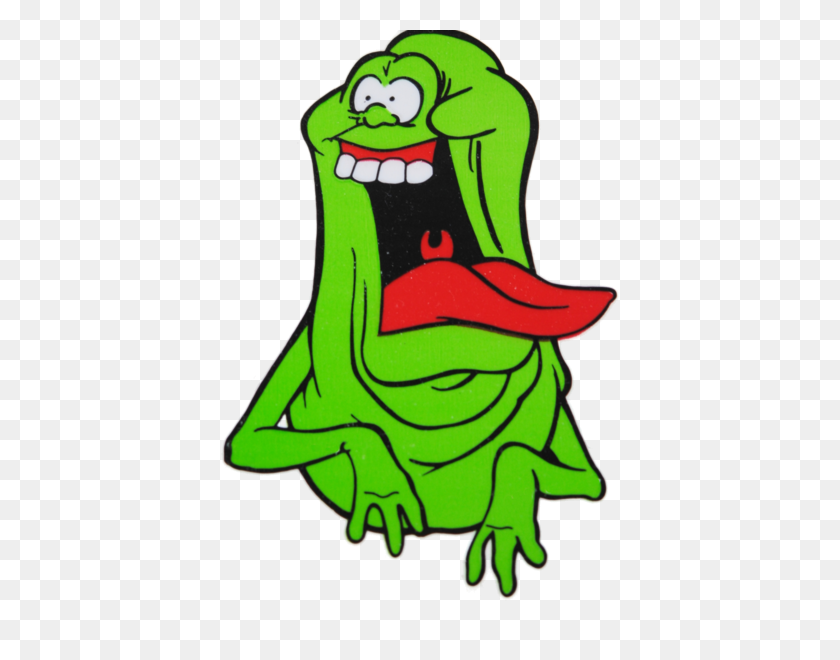 Slimer Fan Art Painting In Party - Slimer PNG.
