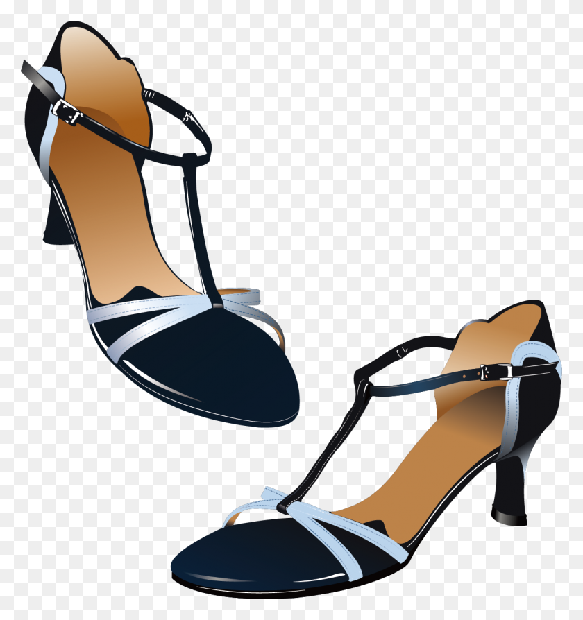 1226x1311 Slipper Shoe High Heeled Footwear Sandal Clip Art - High Heel Shoe Clipart