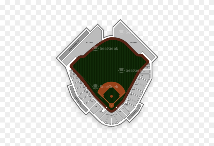512x512 Sloan Park Seating Chart Seatgeek - Baseball Field PNG