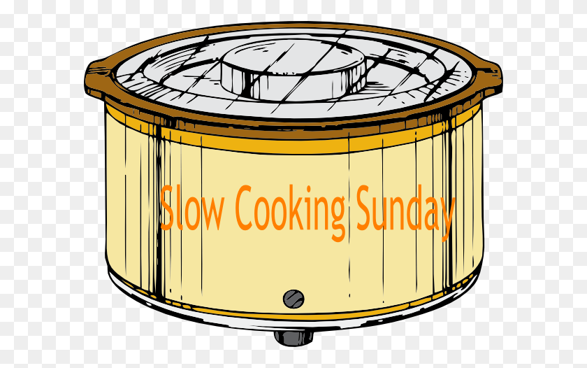 600x466 Slow Cooking Sunday Clip Art - Slow Clipart