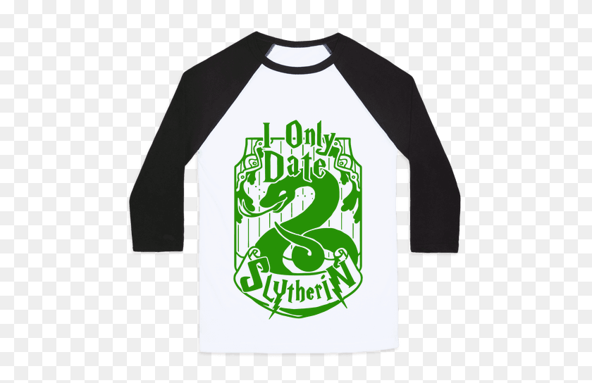 484x484 Slytherin Camisetas De Béisbol Lookhuman - Slytherin Png