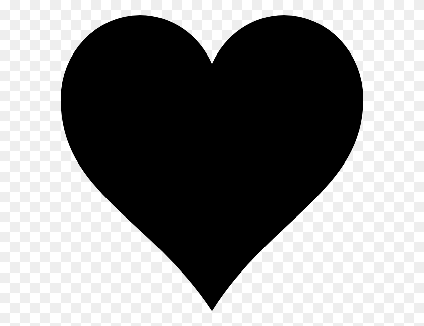 600x586 Small Black Heart Png Large Size - Small Heart PNG