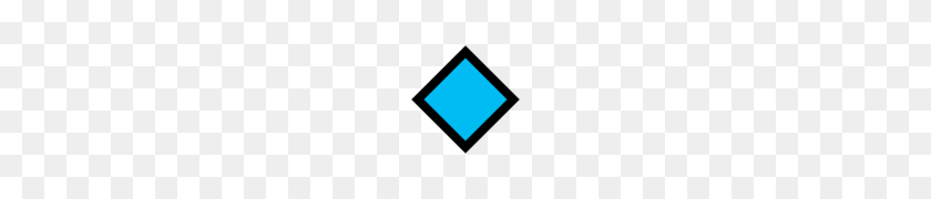 120x120 Small Blue Diamond Emoji - Diamond Emoji PNG