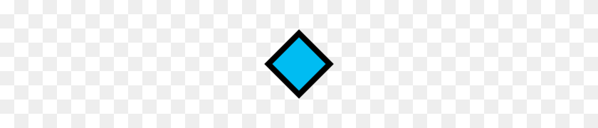 120x120 Pequeño Diamante Azul Emoji - Diamante Emoji Png