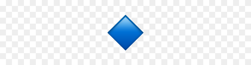 160x160 Pequeño Diamante Azul Emoji En Apple Ios - Diamante Emoji Png