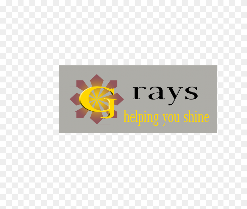 1200x1000 Small Business Logo Design For Business Name G Rays Helping You - Shine Effect PNG
