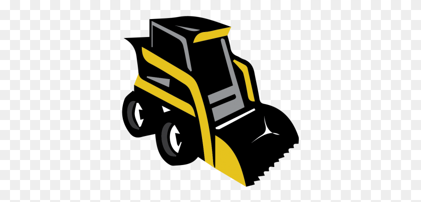 355x344 Small But Mighty - Skid Steer Clip Art