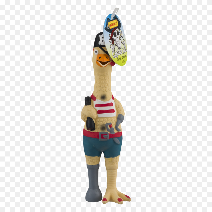 1800x1800 Small Captain Jack Rubber Chicken Dog Toy Tall - Rubber Chicken PNG