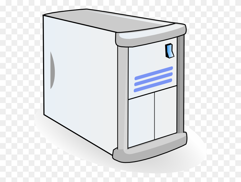 600x576 Small Case Web Mail Server Clip Art - Cpu Clipart