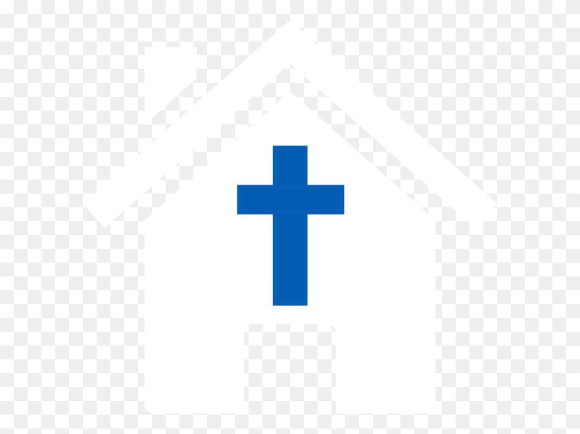 600x568 Клипарт Маленький Церковный Дом - Маленький Крест Клипарт