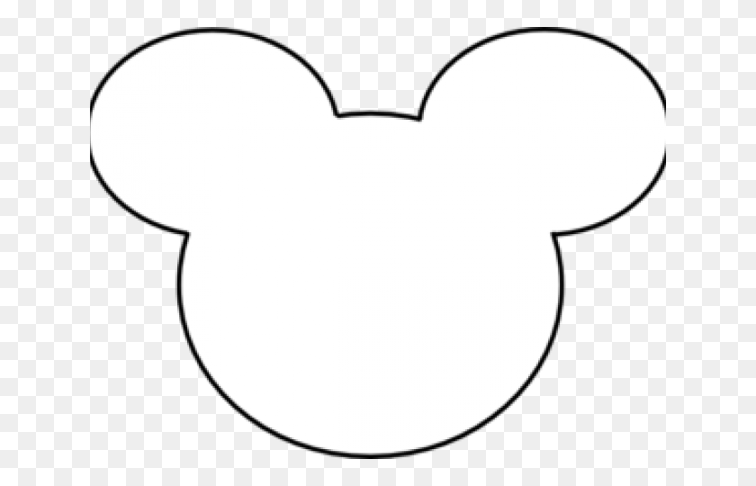 640x480 Pequeño Clipart De Mickey Mouse - Silueta De Mickey Mouse Png