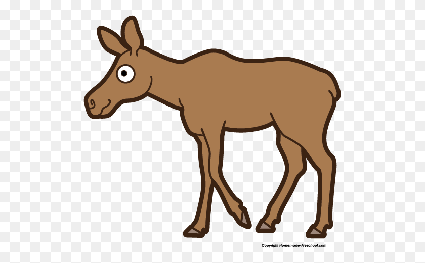 509x461 Small Clipart Moose - Small Christmas Clipart