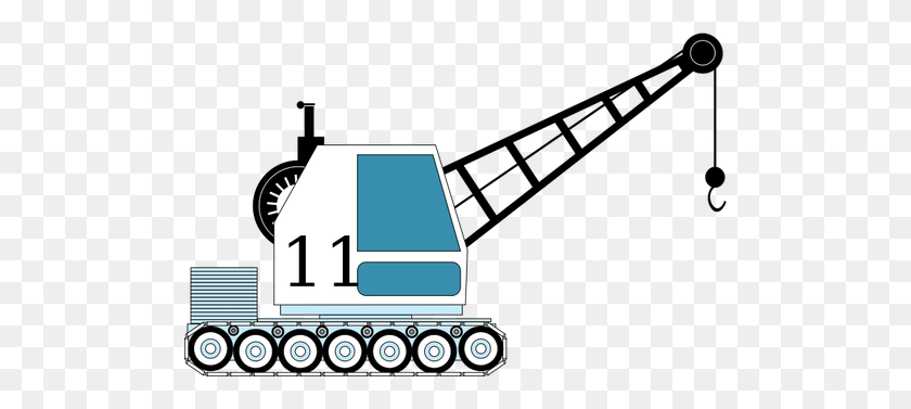 500x317 Small Crane - Construction Crane Clipart