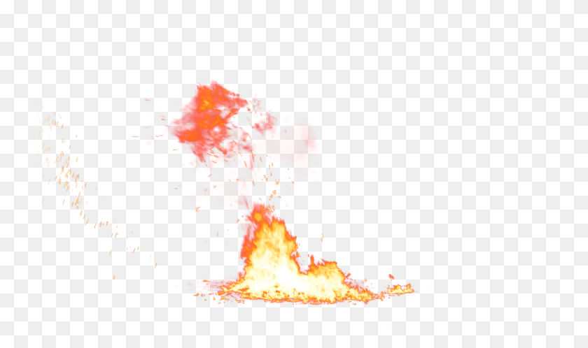 1280x720 Pequeño Fuego En El Suelo Imagen Png - Explosión De Fuego Png