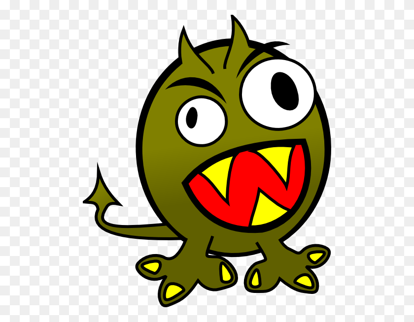 504x594 Small Funny Angry Monster Png, Clip Art For Web - Funny Coffee Clipart