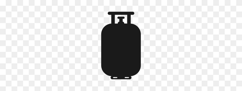 256x256 Small Gas Cylinder Silhouette - Cylinder PNG