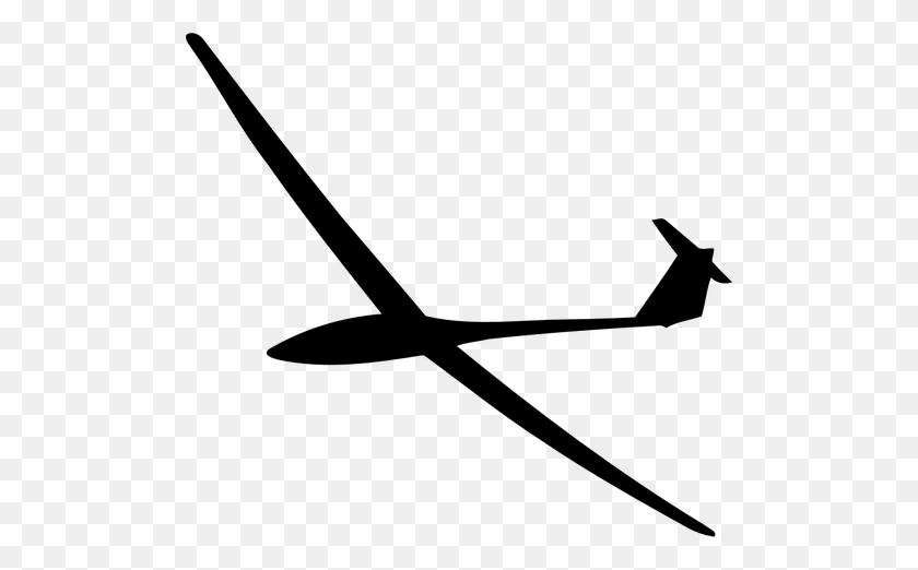 500x462 Small Glider Silhouette - Aircraft Carrier Clipart