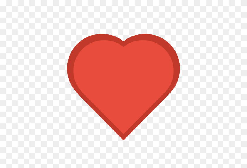 512x512 Small N Flat' - Small Heart PNG