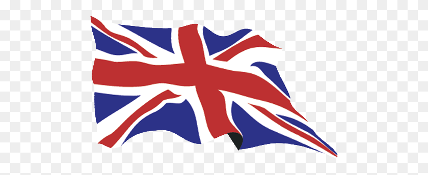 486x284 Маленький Человек С Развевающимся Британским Флагом Изолированы - Usa Flagge Clipart