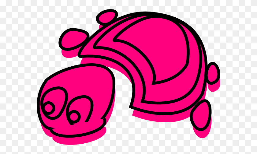 600x446 Маленькая Розовая Черепаха Картинки - Черепаха Клипарт