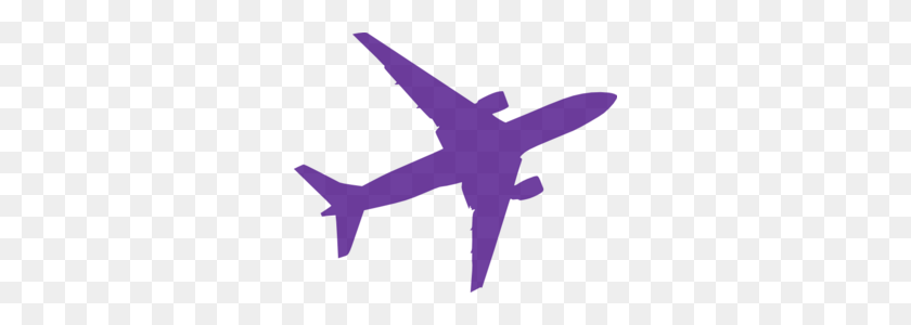 298x240 Small Purple Airplane Clip Art - Cartoon Airplane Clipart