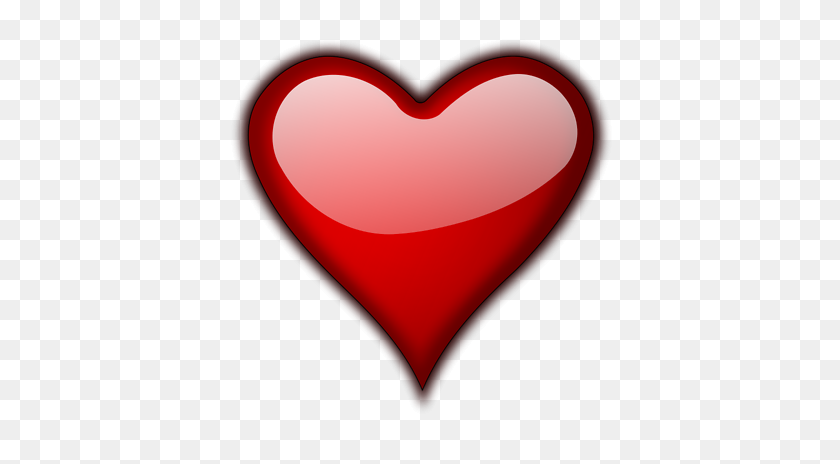 400x404 Small Red Heart With Transparent Background Clip Art - Football With Heart Clipart