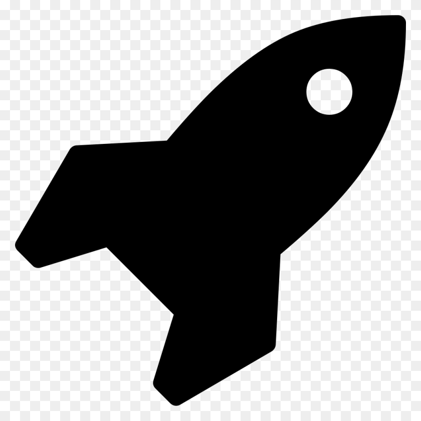 980x980 Small Rocket Ship Silhouette Png Icon Free Download - Rocketship PNG