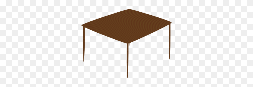 300x230 Small Square Table Clip Art - End Table Clipart
