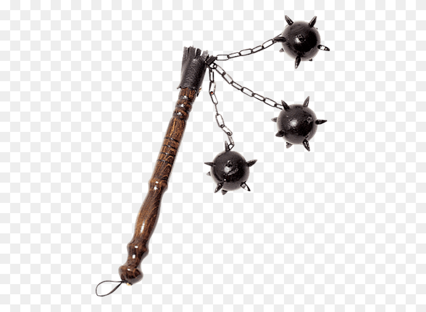 555x555 Small Three Ball Medieval Flail - Ball And Chain PNG