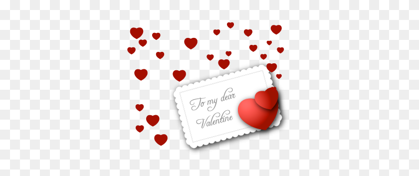 345x293 Small Valentine Card Png - Valentine Card Clipart