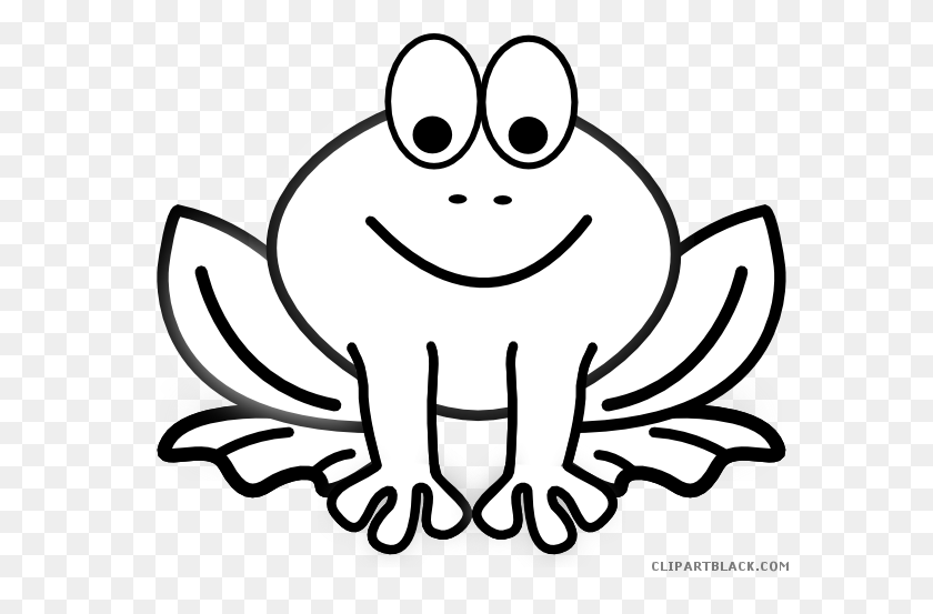 600x493 Smart Design Frog Clip Art Black And White Clipart - Frog Clipart