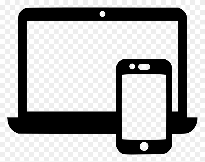 981x758 Smart Phone Laptop Png Icon Free Download - Laptop PNG