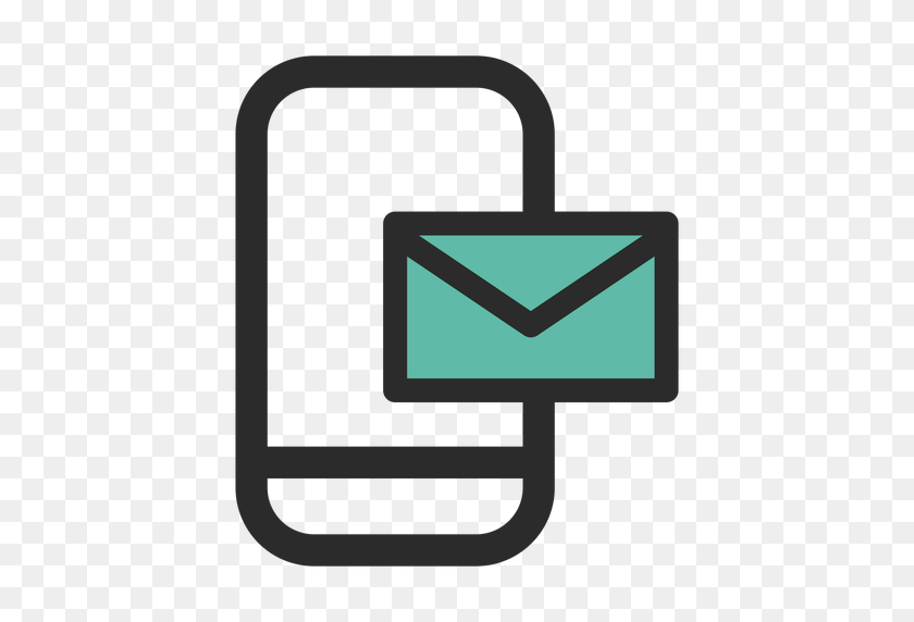 512x512 Smartphone Mail Contact Icon - Mail Logo PNG
