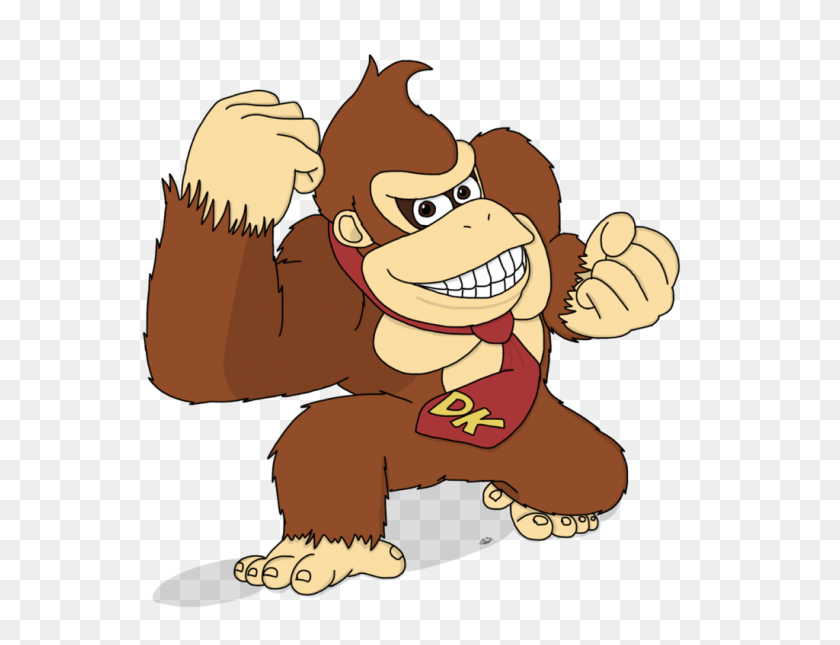 1024x768 Smash Ultimate Drawings - Donkey Kong Clipart