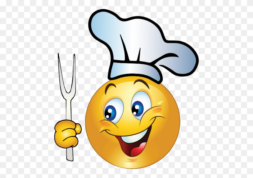 480x533 Smile Chef Png - Chef PNG