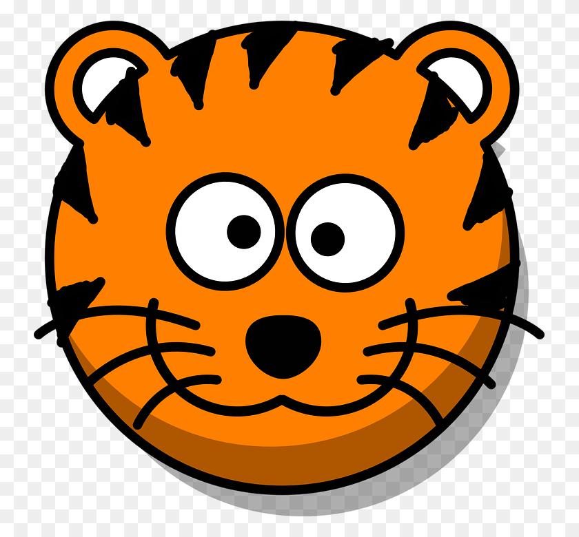 741x720 Smile Clipart Tiger - Spinner Clipart
