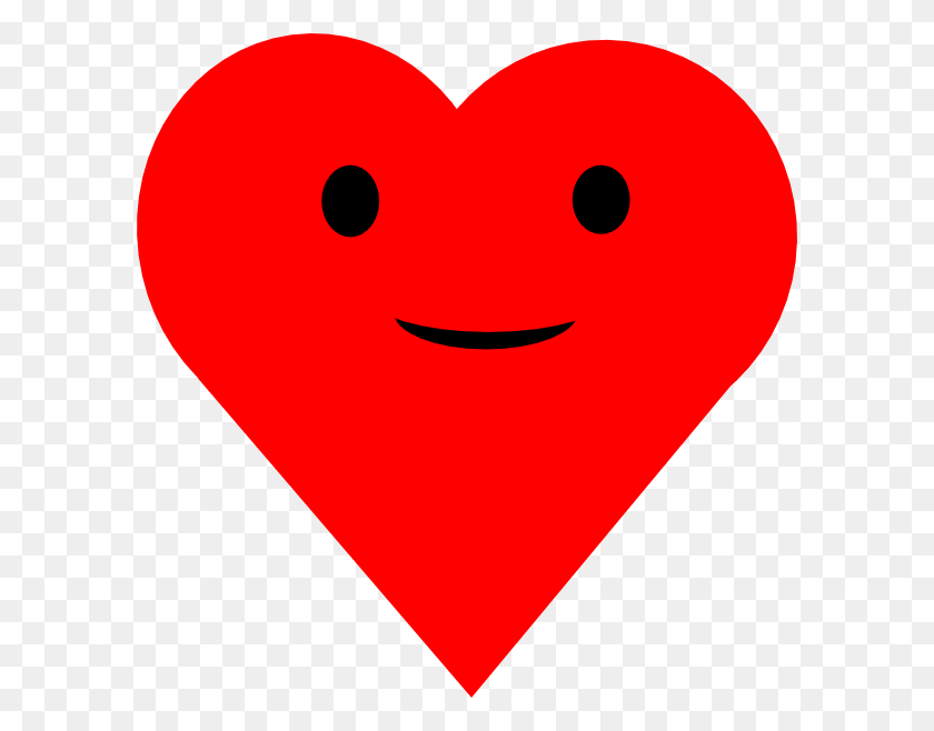 594x598 Smile Heart Cliparts - Happy Heart Clipart