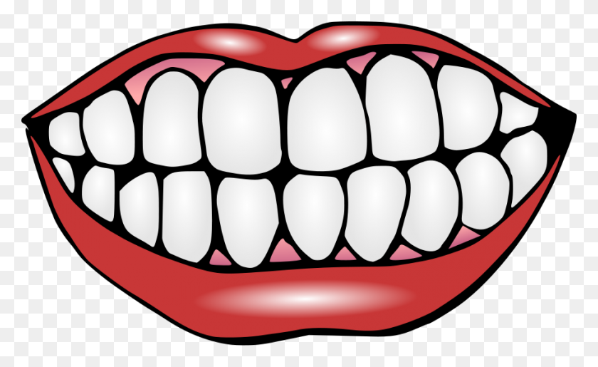 900x526 Улыбка Распечатка Месяца Стоматологического Здоровья - Клипарт Острые Зубы