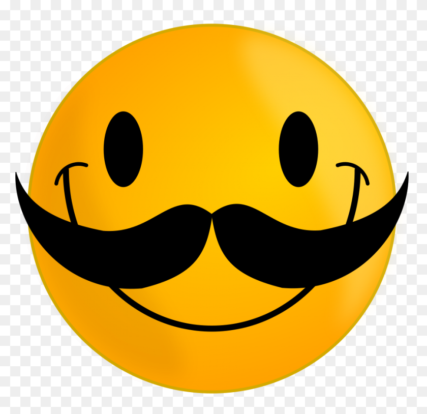 900x871 Smile With Mustache Png Clip Arts For Web - Smile PNG