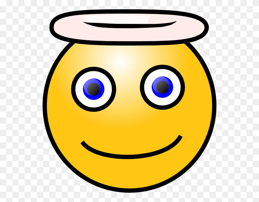 564x593 Smiley Angel Png, Clip Art For Web - Black Angel Clipart