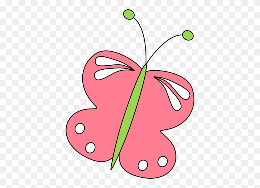 416x550 Smiley Clipart Butterfly - Free Butterfly Clipart Images