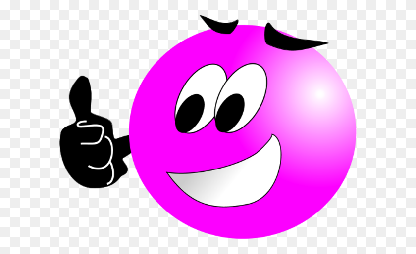 600x454 Smiley Clipart Pink - Laughing Face PNG