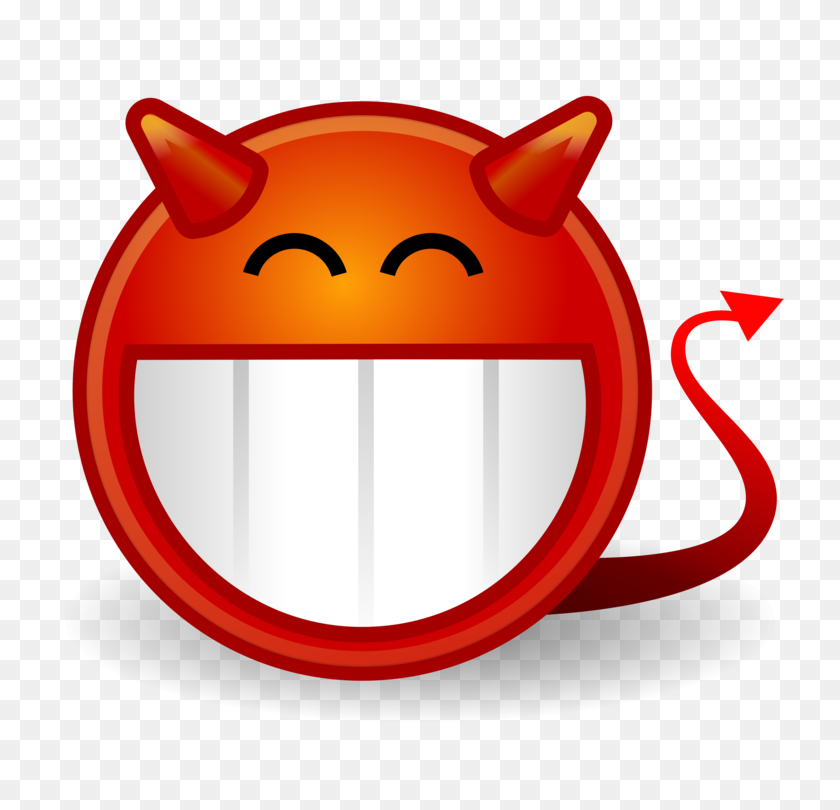 750x750 Smiley Devil Emoticon Computer Icons - Evil Face PNG